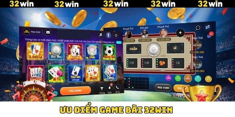 Các điểm cuốn hút trong chuyên mục game bài 32Win